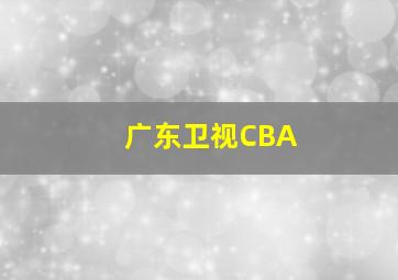 广东卫视CBA