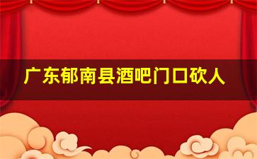 广东郁南县酒吧门口砍人