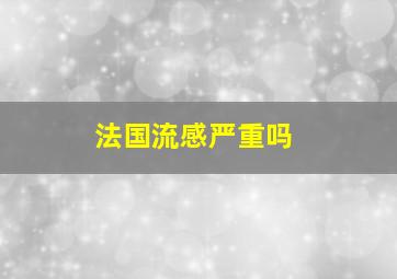 法国流感严重吗